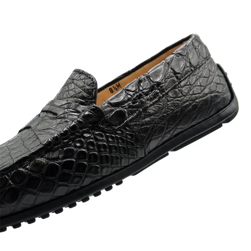 31-103-BKM MONZA Crocodile Driver, Black