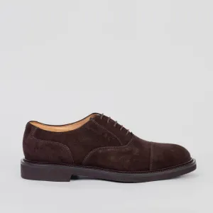 BATURO CALZATURE LACE UP SHOES 780 SUEDE T/MORO BROWN