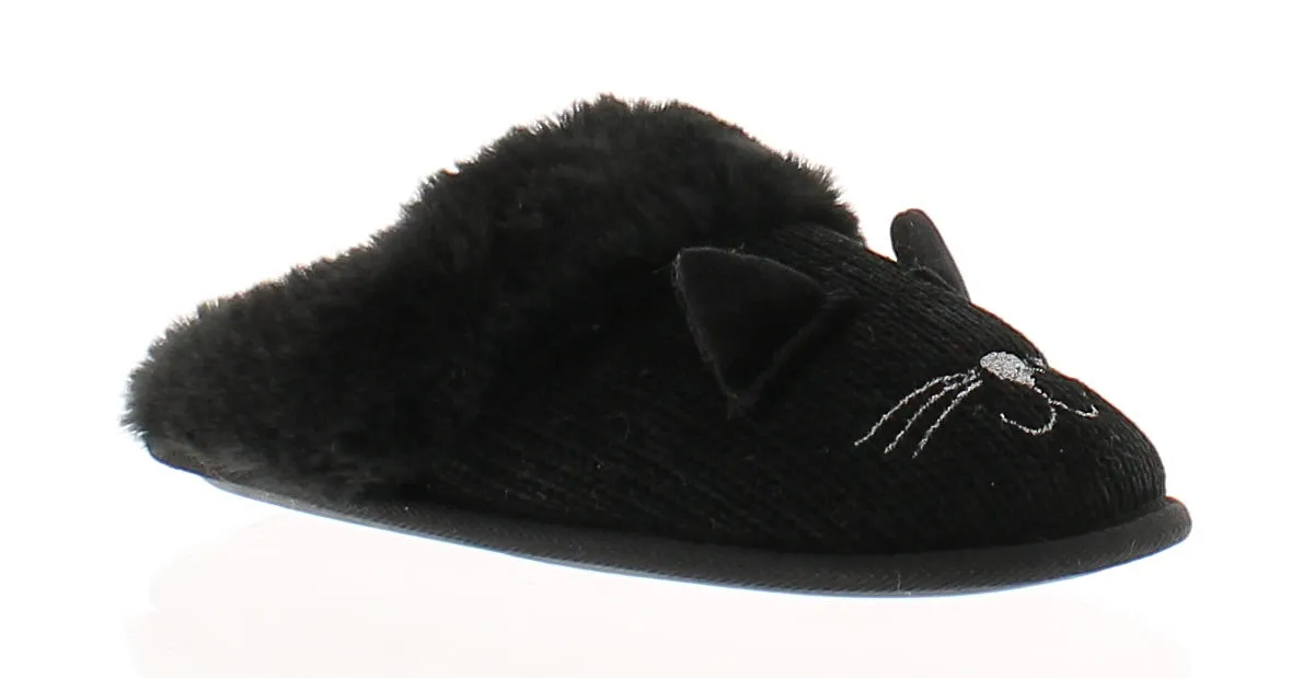 Boxed Kitz Cosy Black Cat Slippers