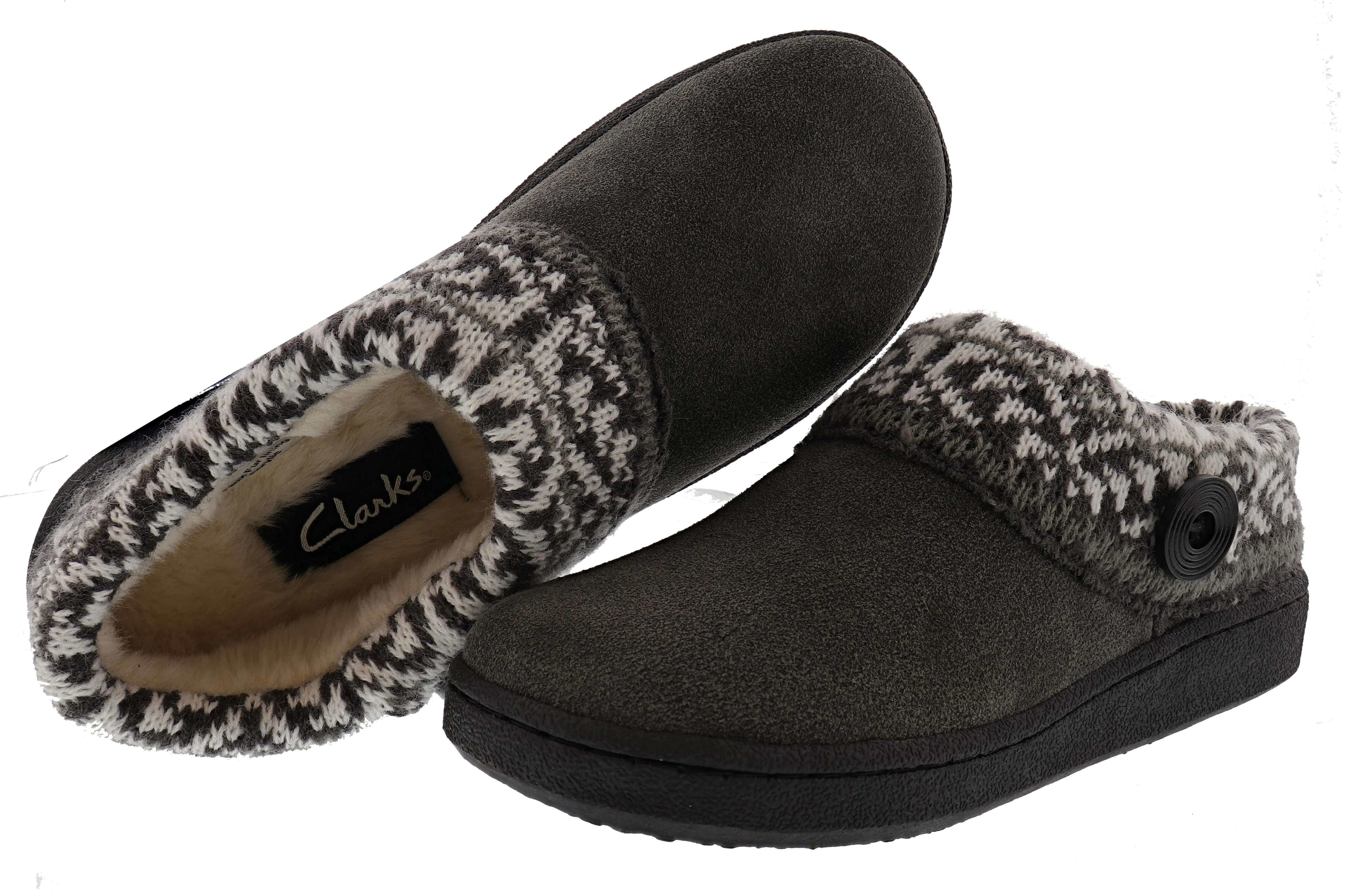 Clarks Women's Indoor Outdoor Clog Winter Slippers Amanda