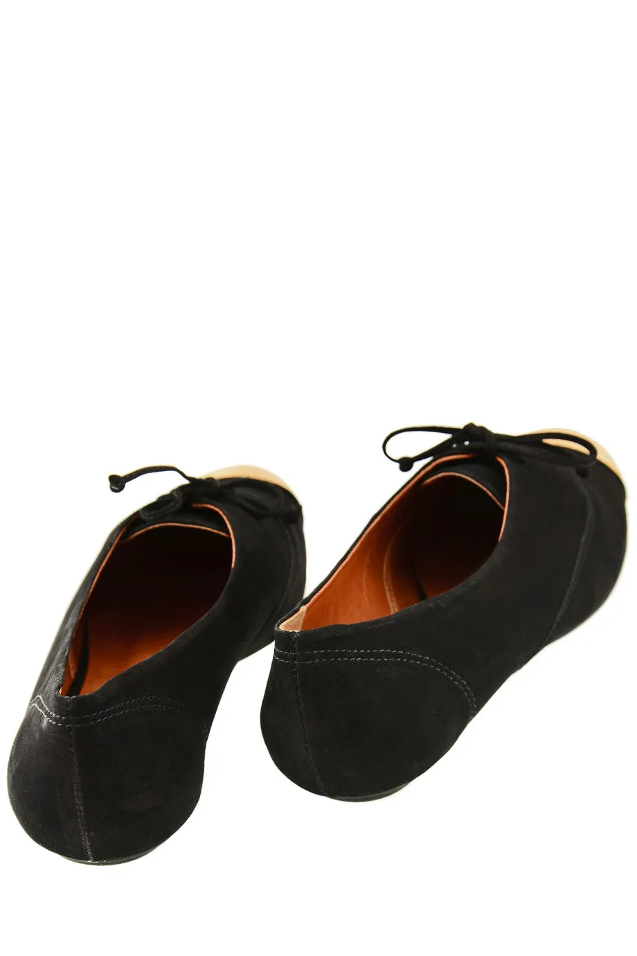 ESTER Black Lace Up Flats