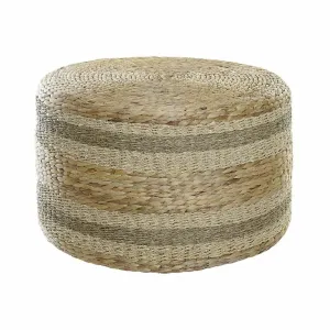 Footrest DKD Home Decor Fibre Natural Seagrass (65 x 65 x 39 cm)