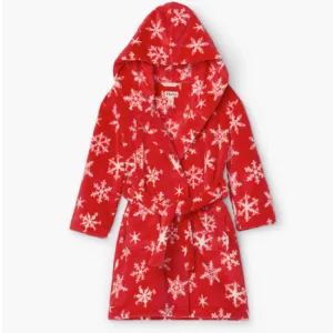 hatley holiday snowflakes fleece robe