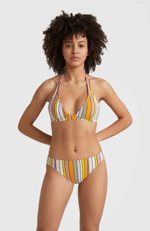 Marga - Rita Halter Bikini Set | Multi Stripe