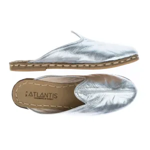 Men's Silver Slippers