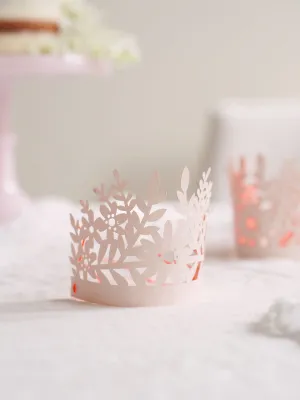 Pink Glitter Crowns