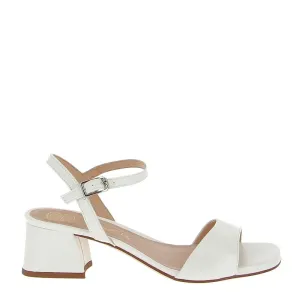 Unisa Kirk White Heeled Sandal